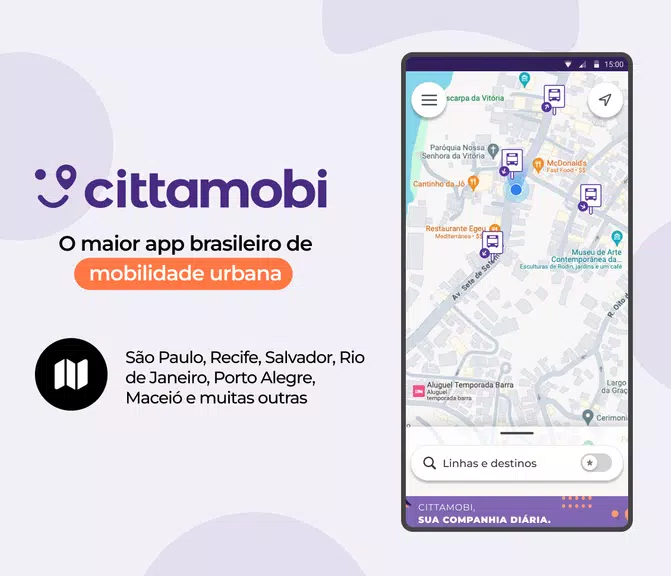 Cittamobi: Horários de Ônibus Screenshot 1