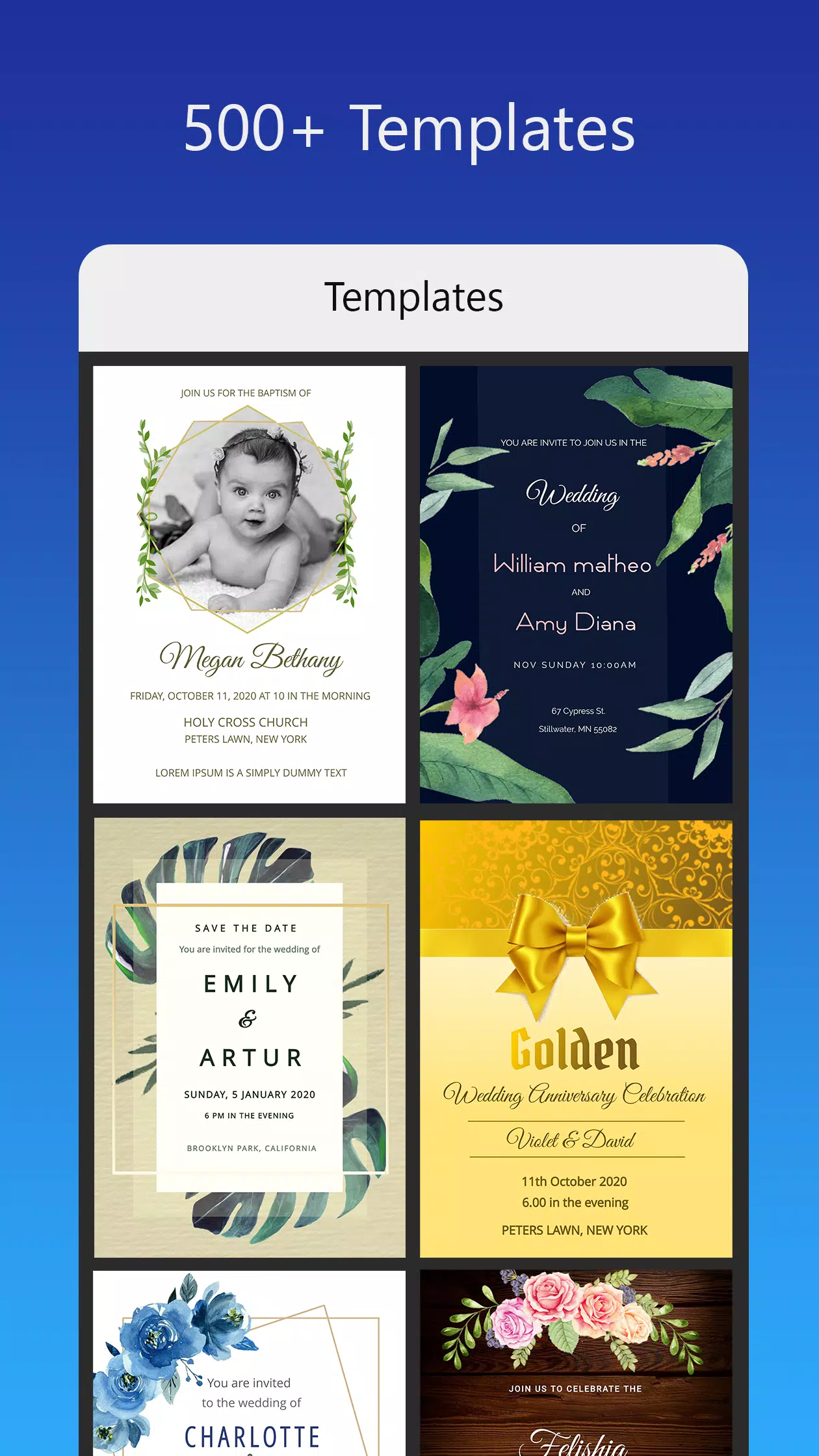 Invitation card Maker, Design Screenshot 3