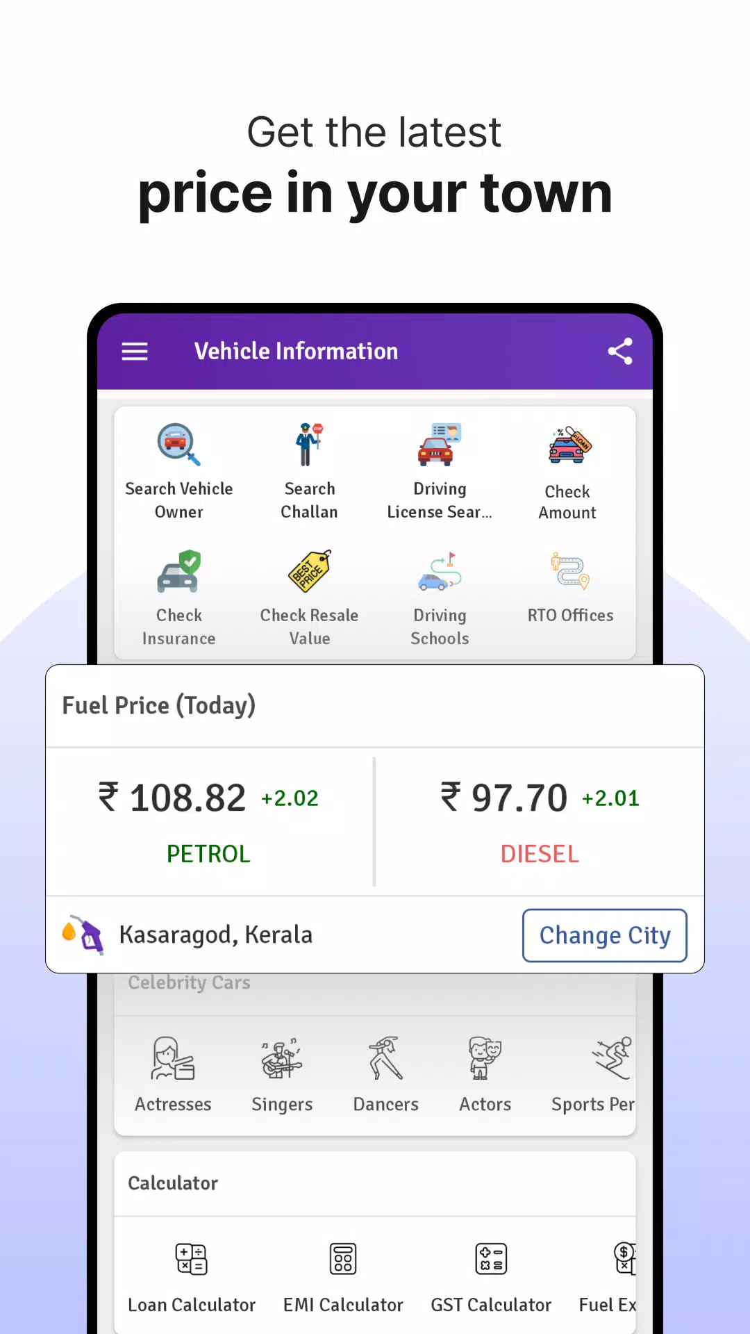 RTO Vehicle Info App, Challan应用截图第1张