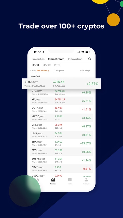 ABCC Exchange zrzut ekranu 2