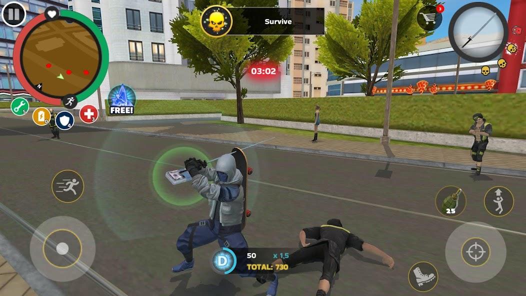 Rope Hero: Mafia City Wars Mod ဖန်သားပြင်ဓာတ်ပုံ 1