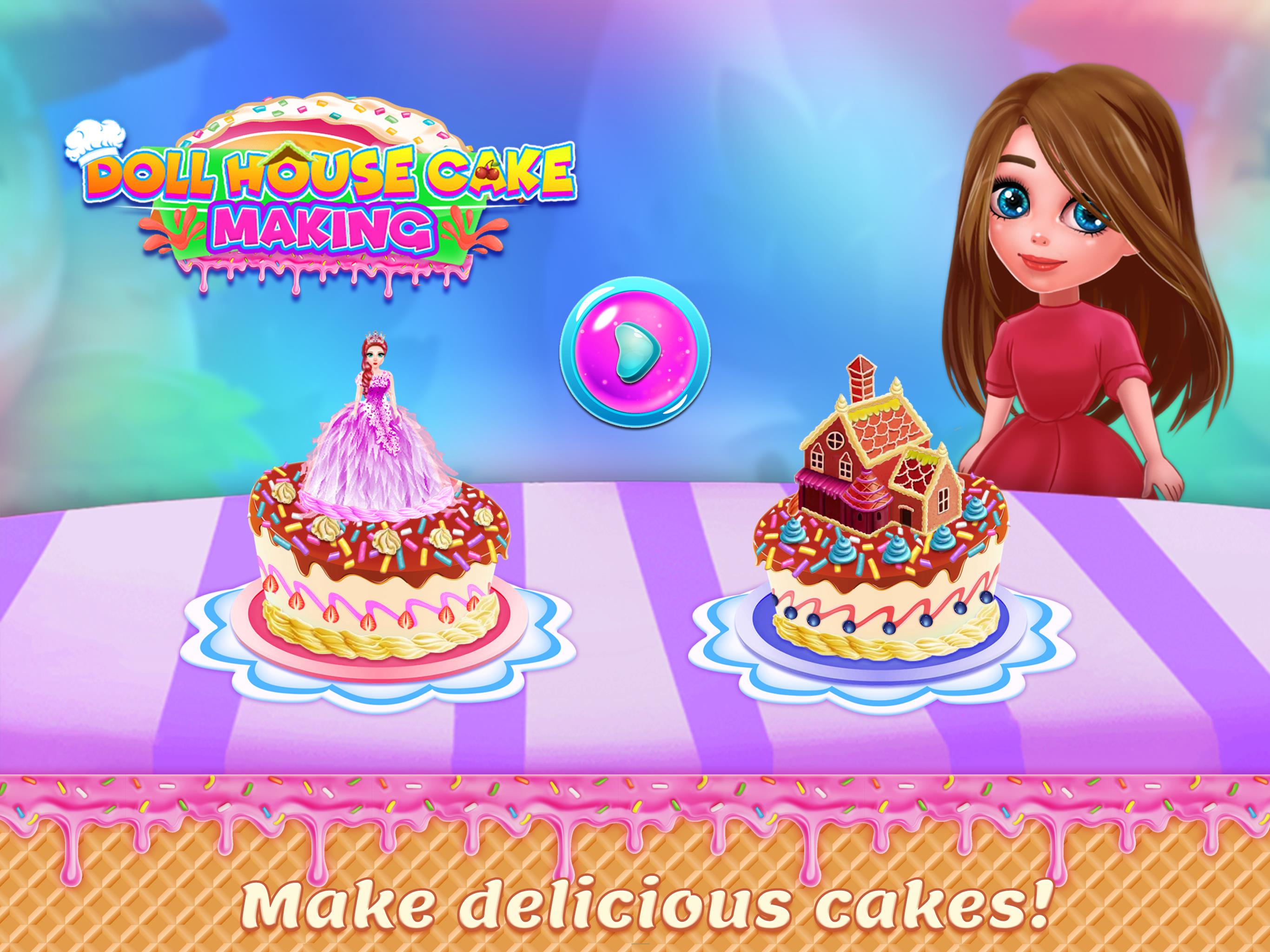 Doll House Cake Maker Game Captura de tela 3