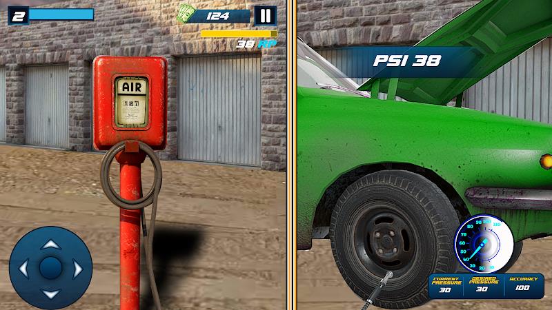 Tire Shop Car Mechanic Game 3d screenshot 1