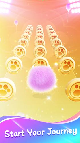 Fluffy Ball: Music Hop Game Captura de tela 4