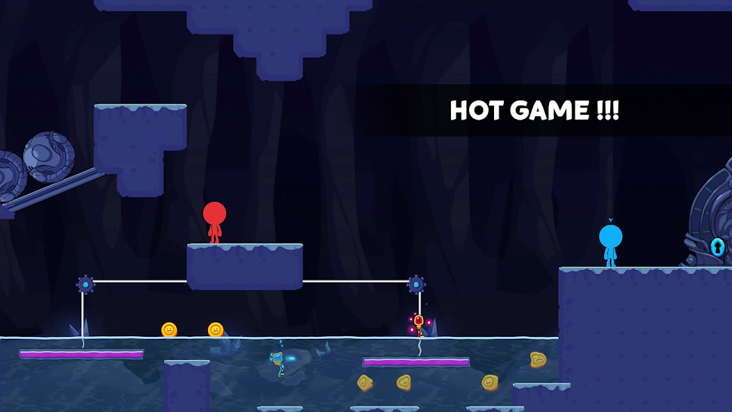 Stick World: Red Blue Journey Mod captura de pantalla 