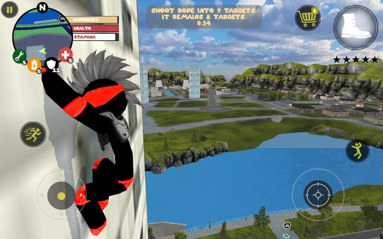 Stick Rope Hero captura de pantalla 