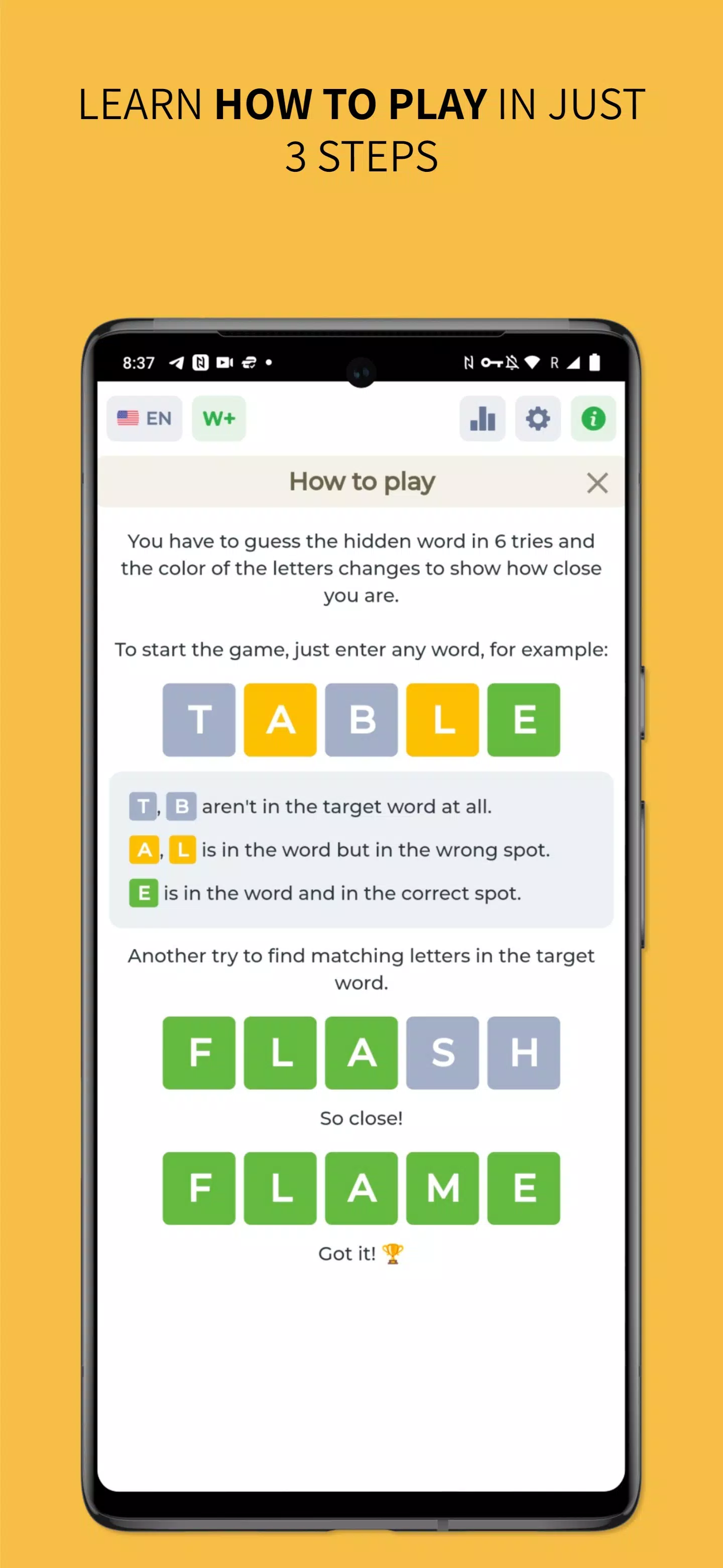 Wordy - Word Puzzle Game Screenshot 2