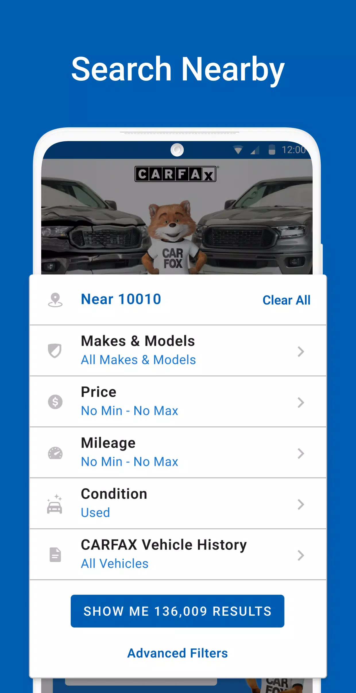 CARFAX экрана 3