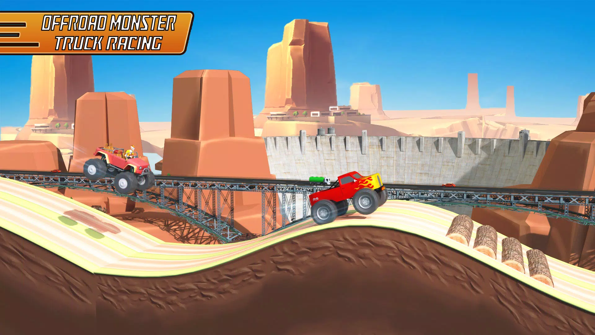 Uphill Racing - Hill Jump Game Captura de tela 1