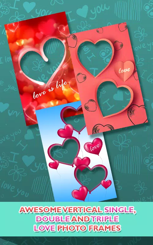 Love Photo frames Collage zrzut ekranu 3