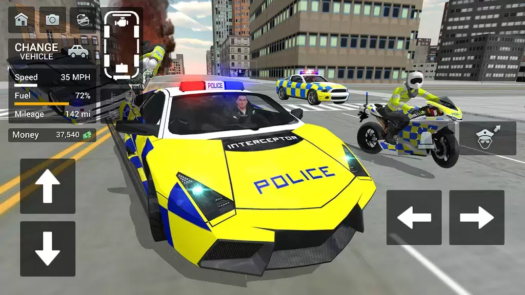 Police Car Driving Motorbike captura de pantalla 