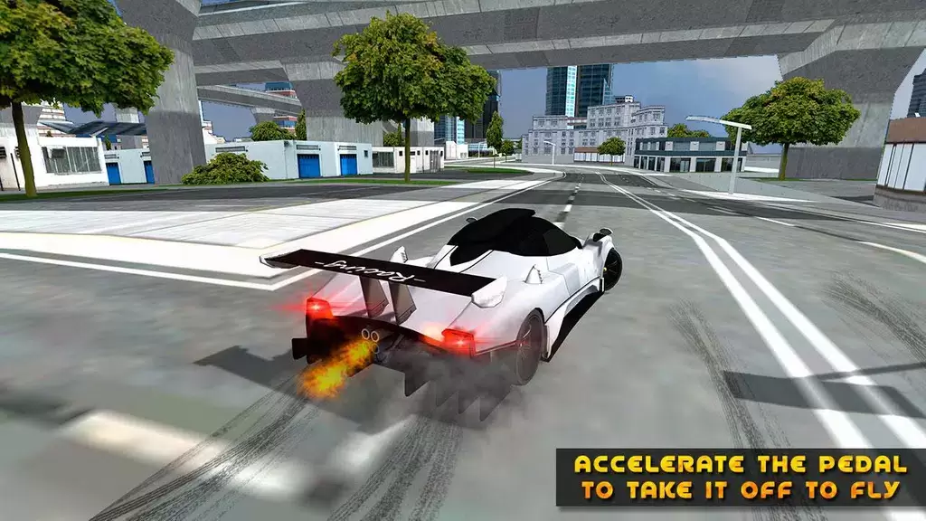 Flying Car Game driving zrzut ekranu 4