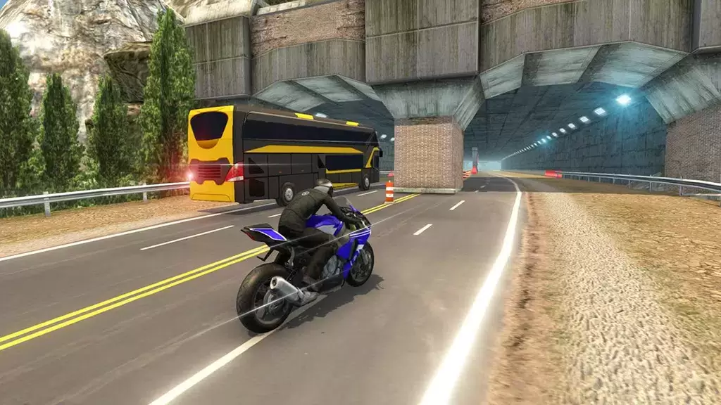 Bike VS Bus Racing Games ảnh chụp màn hình 1