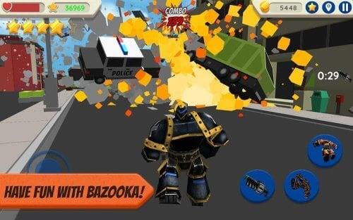 Robot Hero: City Simulator 3D ảnh chụp màn hình 3