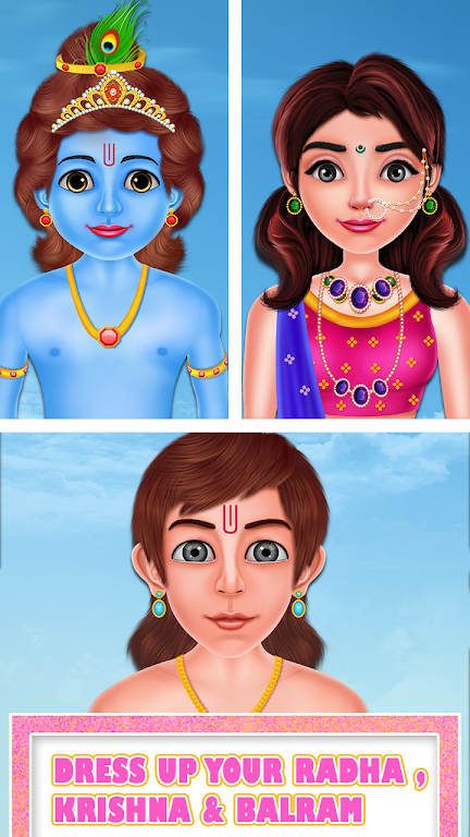 Cute Radha Fashion Makeover captura de pantalla 