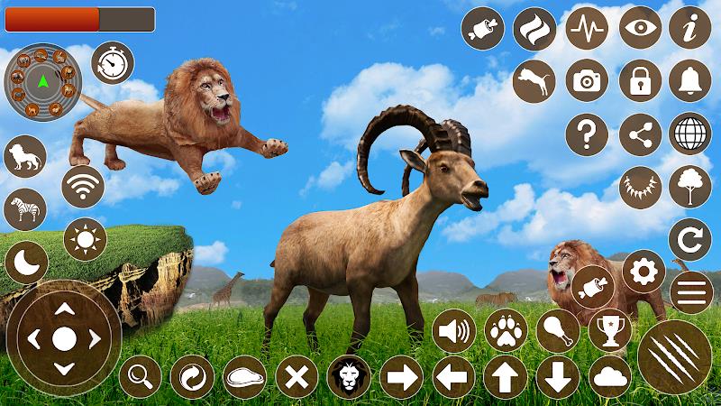 Lion Games 3D Animal Simulator ဖန်သားပြင်ဓာတ်ပုံ 2