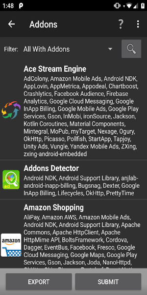 Addons Detector ဖန်သားပြင်ဓာတ်ပုံ 2