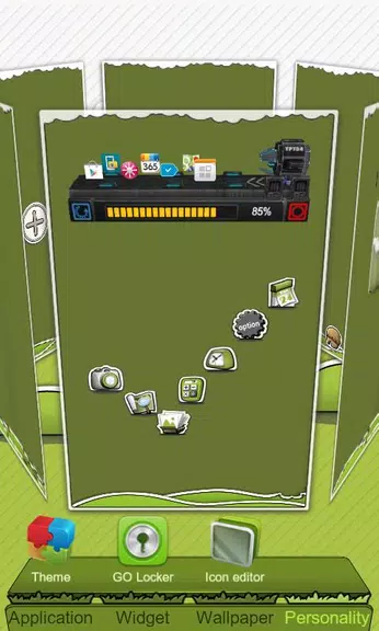 Next Launcher Theme P.Sheep screenshot 2
