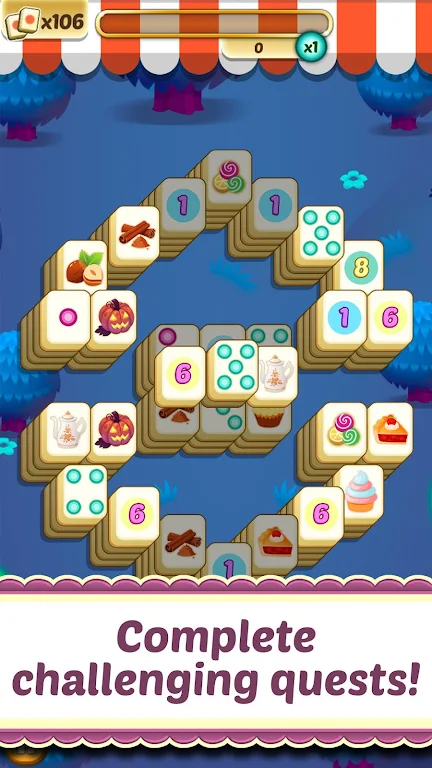 Mahjong Solitaire Cupcake Bake ဖန်သားပြင်ဓာတ်ပုံ 2