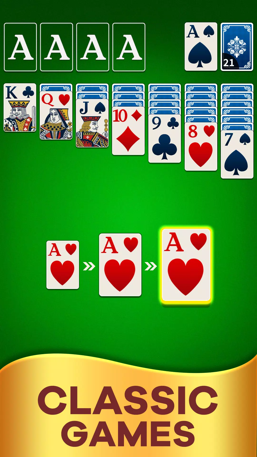 Classic Klondike Solitaire Screenshot 2