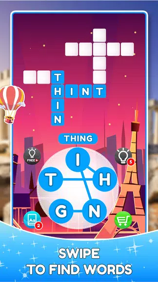 Word Travels Crossword Puzzle ekran görüntüsü 1