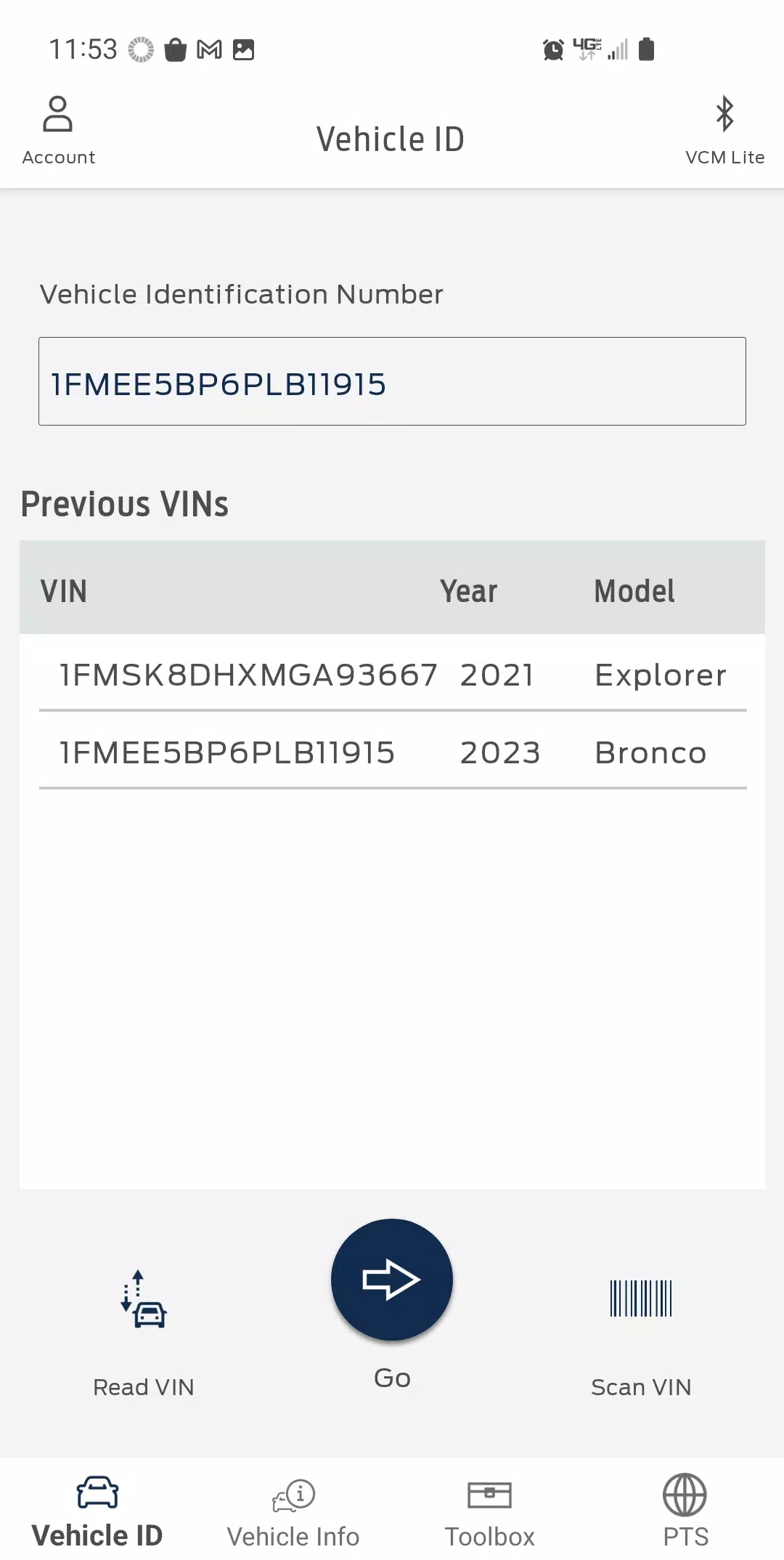 Screenshot Ford DiagNow 1