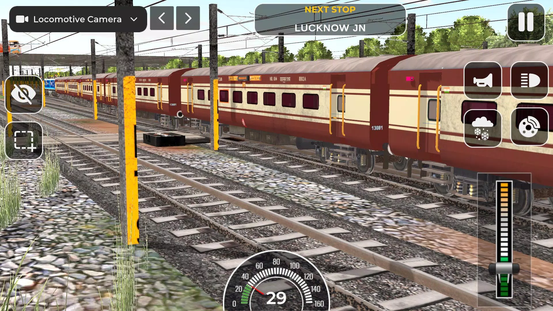 Indian Railway Train Simulator экрана 4