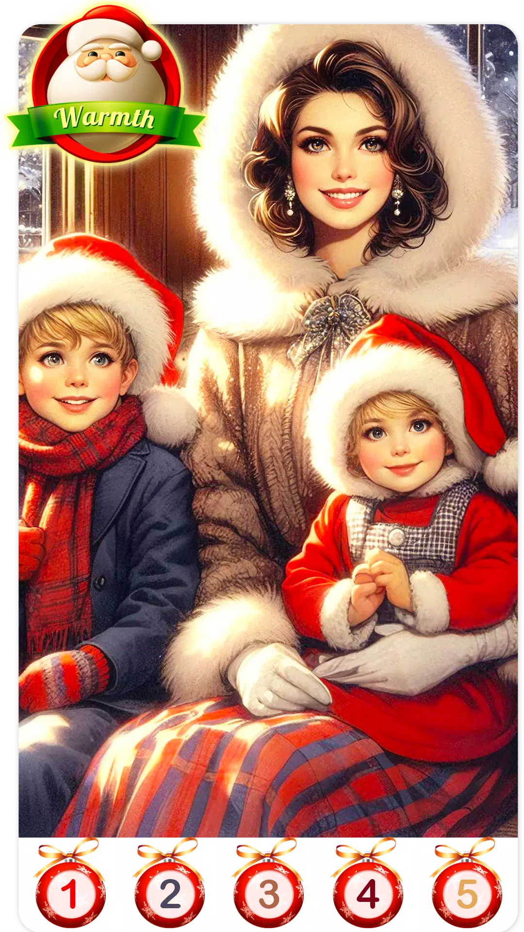 Christmas Santa Family Color Screenshot 4