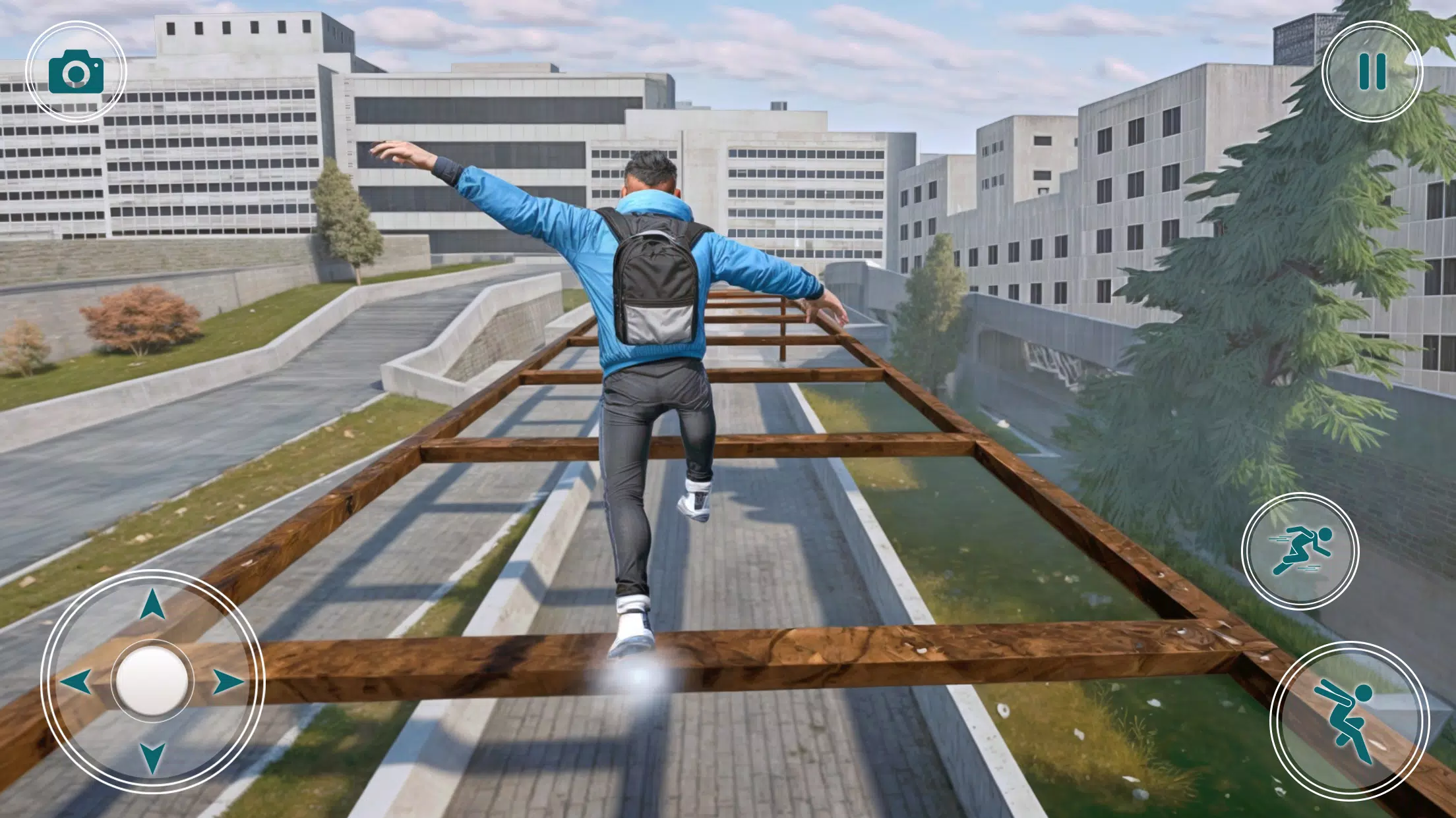 Going Up Parkour Rooftop Games Screenshot 1