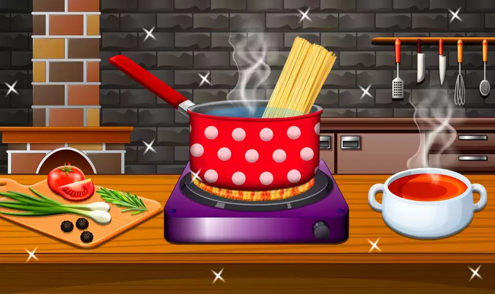 Crispy Noodles Cooking Game स्क्रीनशॉट 1