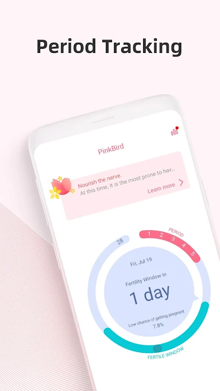 PinkBird Period Tracker zrzut ekranu 1