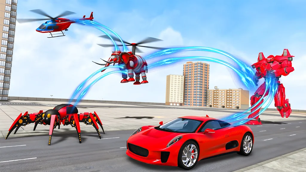 Spider Robot Games: Robot Car captura de pantalla 