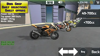 Motorbike 3D Drag Race ảnh chụp màn hình 2