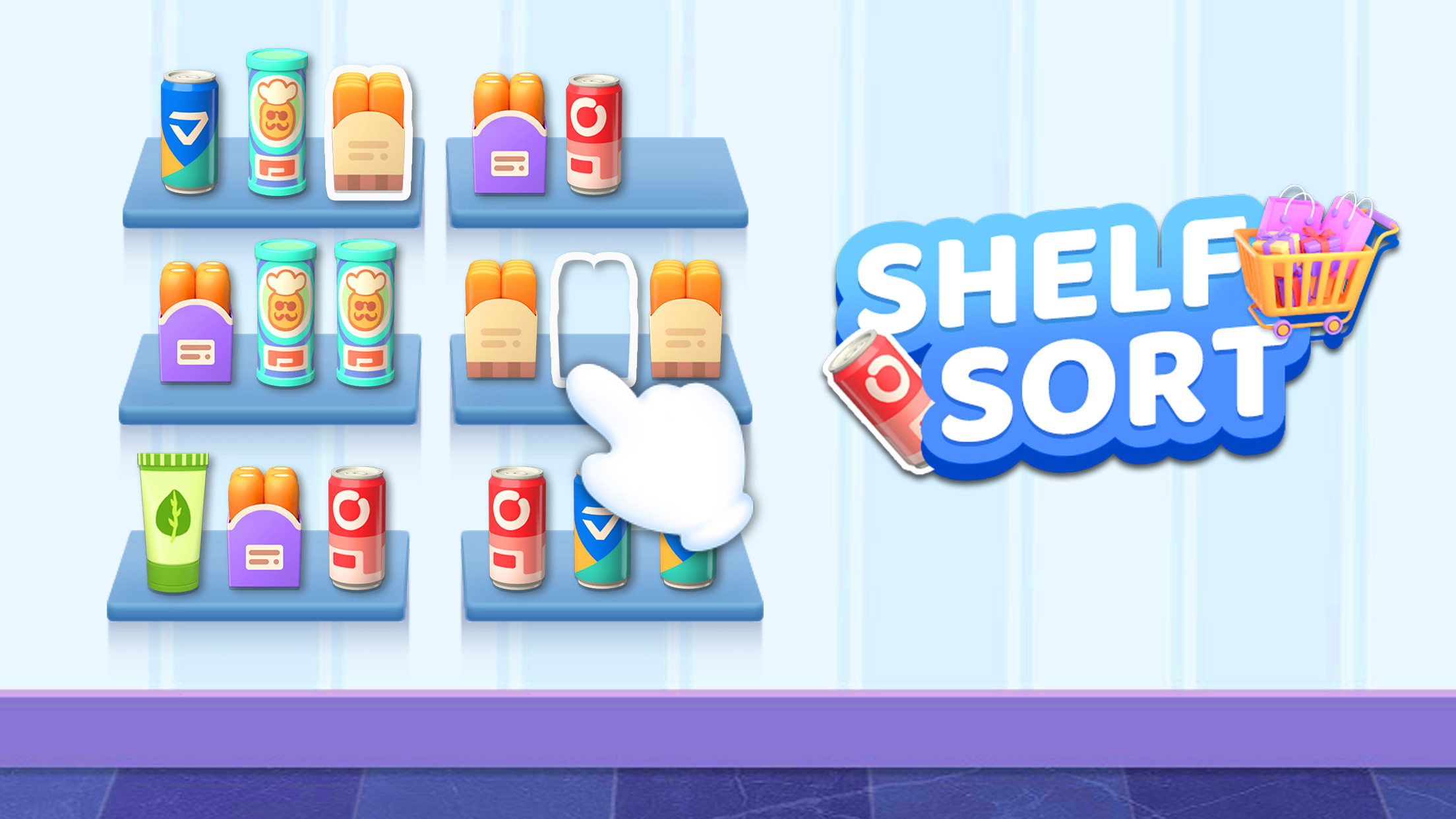 Screenshot Shelf Sort: Goods Sort & Pack 2