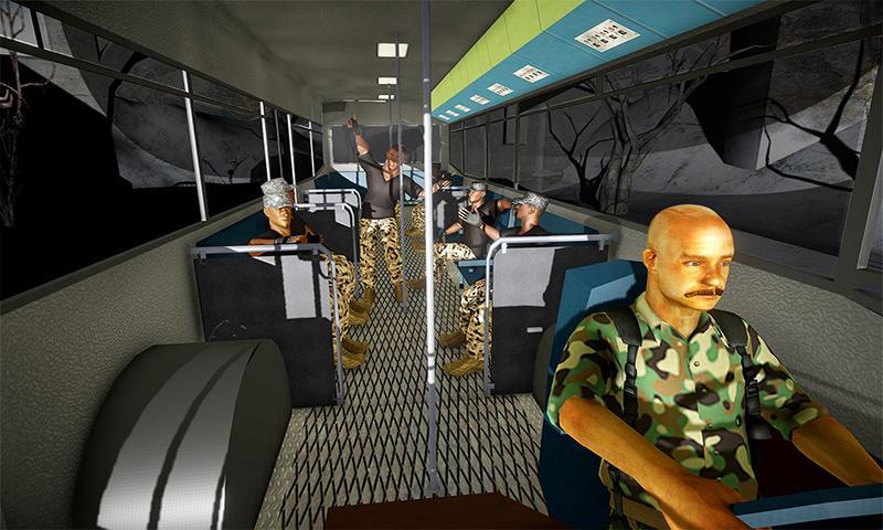 Army Bus Driving Simulator captura de pantalla 