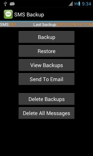 Super Backup: SMS and Contacts Screenshot 1