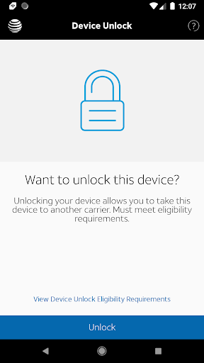 AT&T Device Unlock स्क्रीनशॉट 1