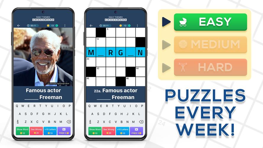 Daily Themed Crossword Puzzles captura de pantalla 