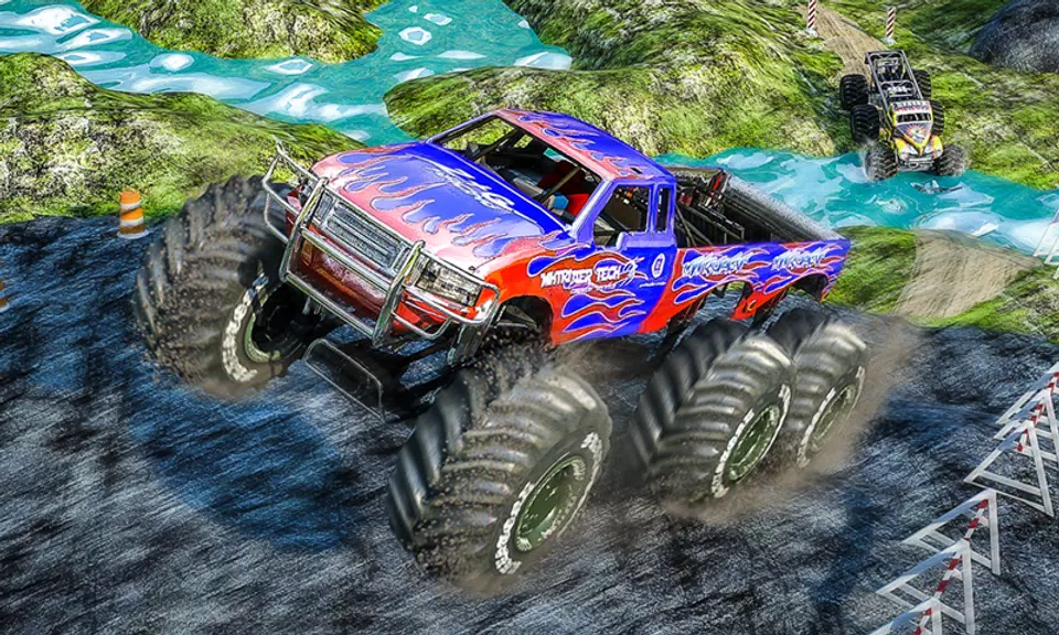 Monster 4x4 Offroad Jeep Stunt Racing 2019应用截图第1张