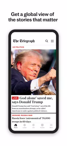 The Telegraph UK Latest News Screenshot 1