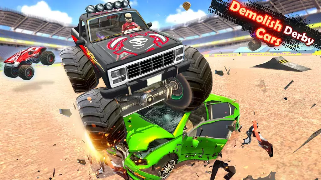 Demolition Derby Truck Stunts экрана 3