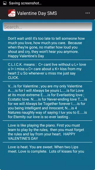 Valentine Day SMS ảnh chụp màn hình 3