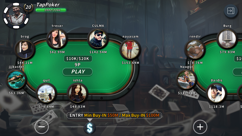 Tap Poker Social Edition ဖန်သားပြင်ဓာတ်ပုံ 2