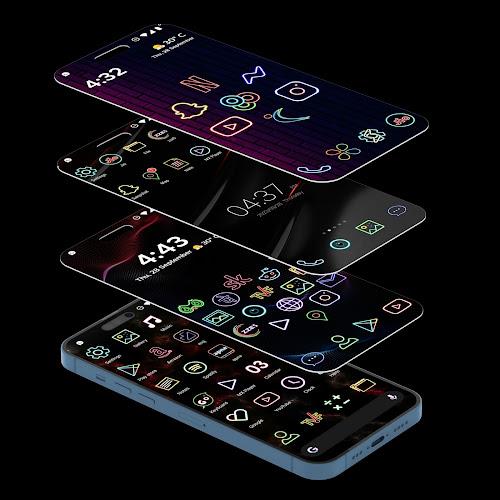 Neon Icon Pack ဖန်သားပြင်ဓာတ်ပုံ 2