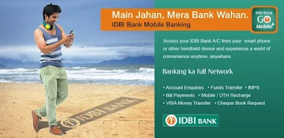 IDBI Bank GO Mobile+ captura de pantalla 