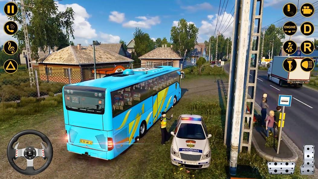 Coach Bus Simulator Games Mod captura de pantalla 