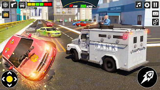 Bank Cash Van Driver Simulator captura de pantalla 