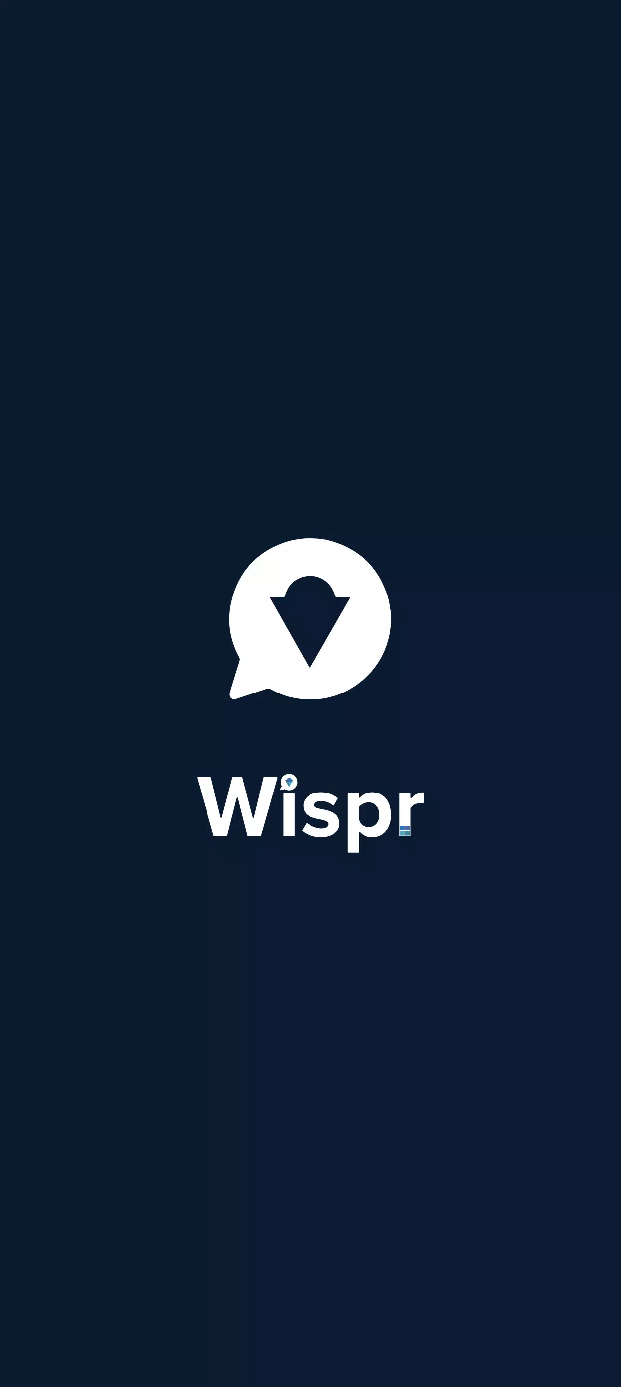 Wispr captura de pantalla 