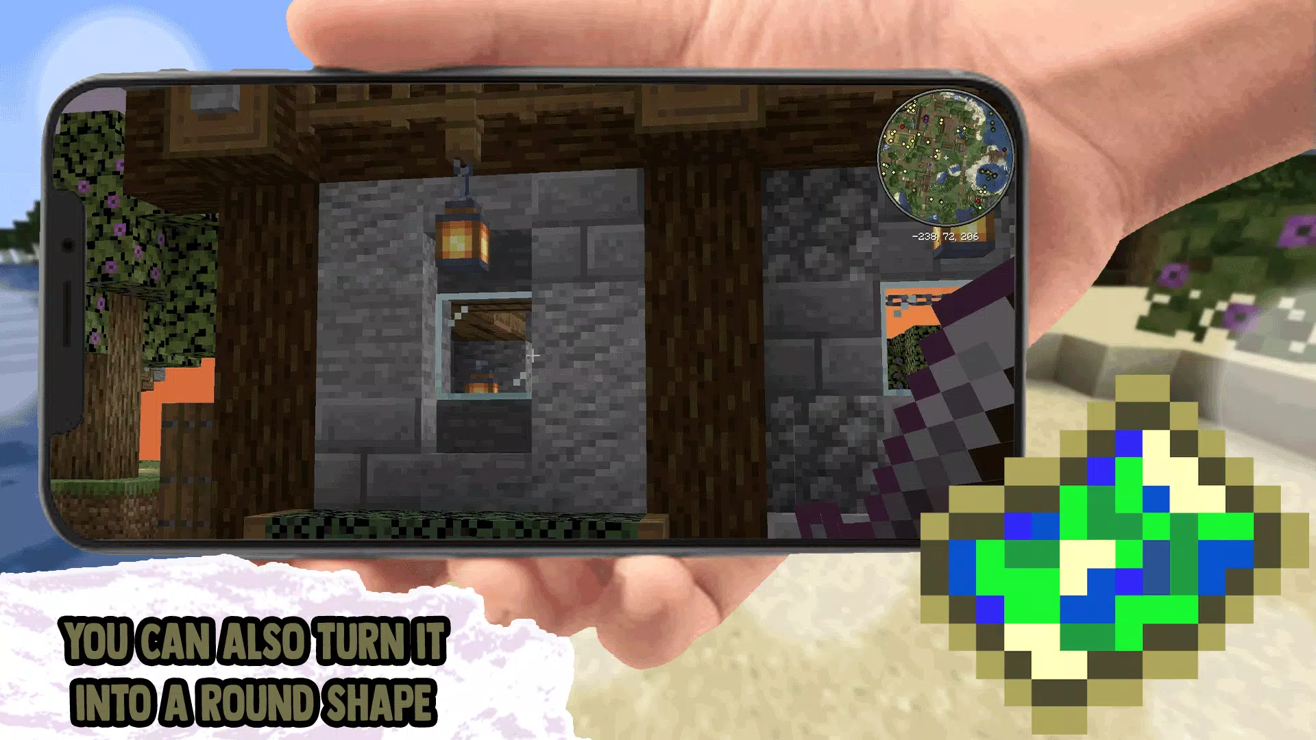 Minimap Mod Addons for MCPE captura de pantalla 