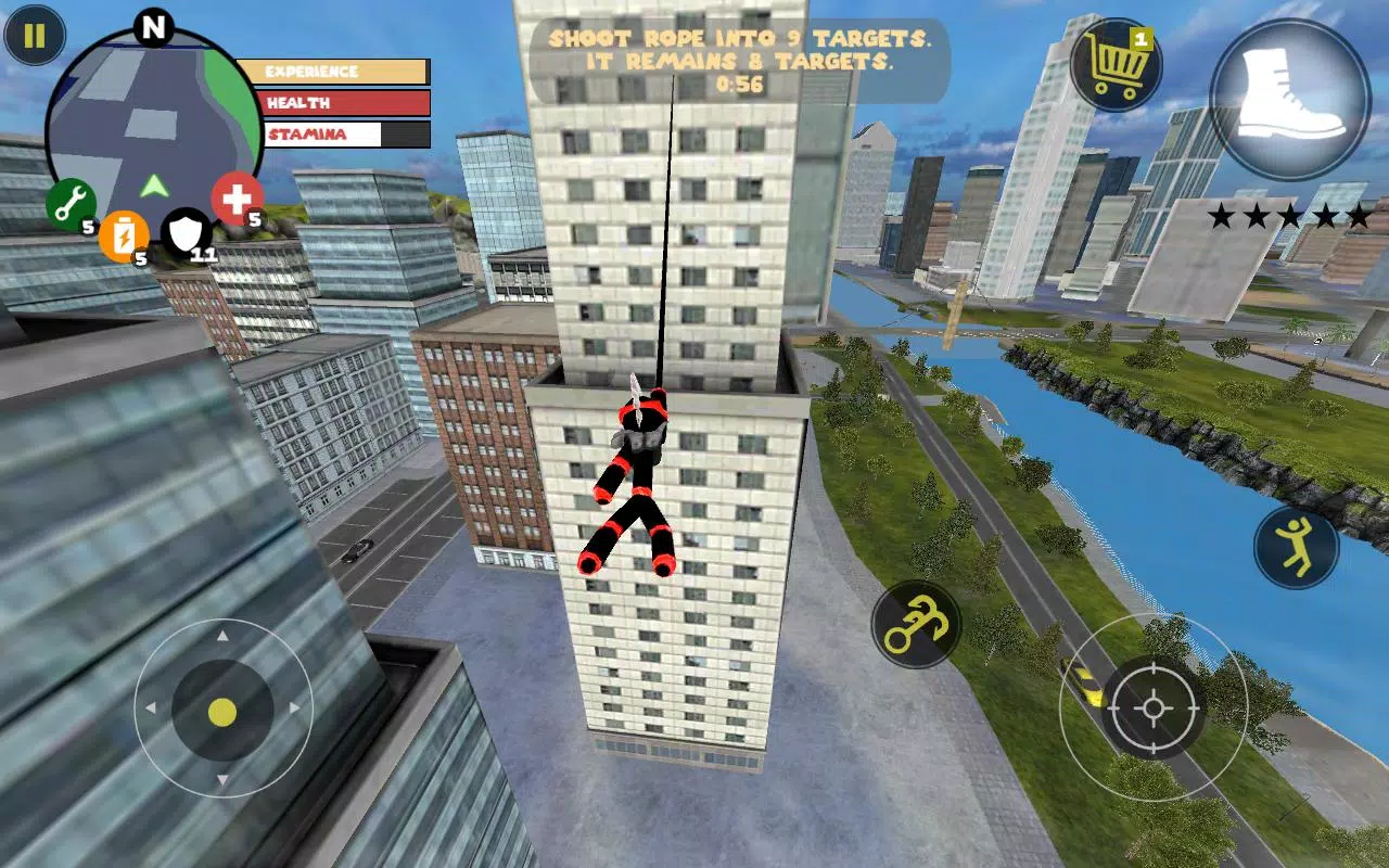 Stick Rope Hero captura de pantalla 